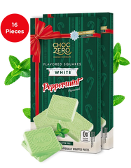 White Chocolate Peppermint Squares