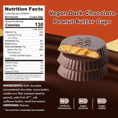 Dark Chocolate Vegan Peanut Butter Cups