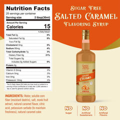 Sugar Free Salted Caramel Coffee Syrup