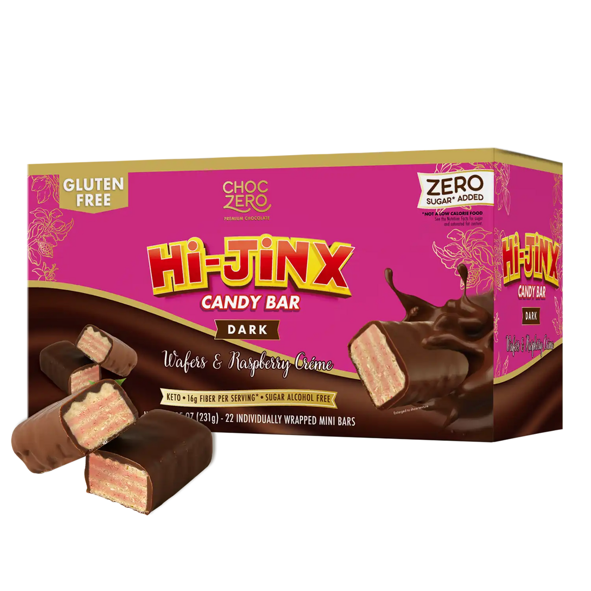 Dark Chocolate Raspberry Hi-Jinx Bars