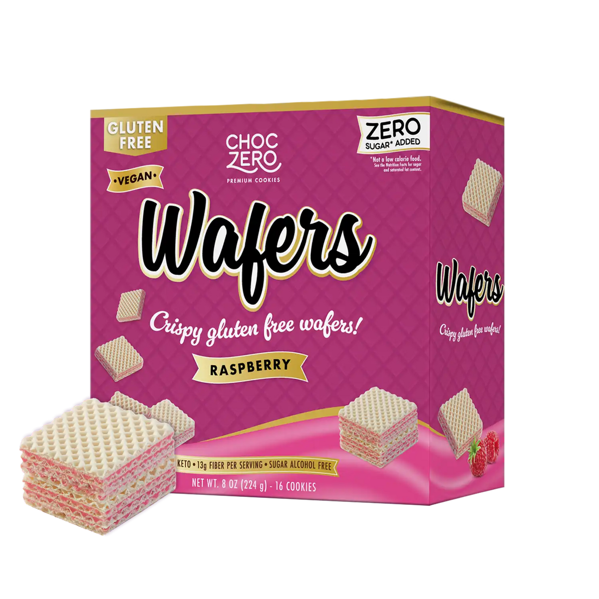 Raspberry Wafer Cookies
